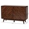 Baxton Studio Markell Mid-Century Modern Transitional Walnut Brown Finished Wood 6-Drawer Dresser 236-13270-ZORO - alternate 5